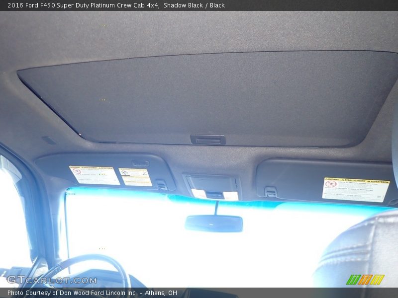 Shadow Black / Black 2016 Ford F450 Super Duty Platinum Crew Cab 4x4
