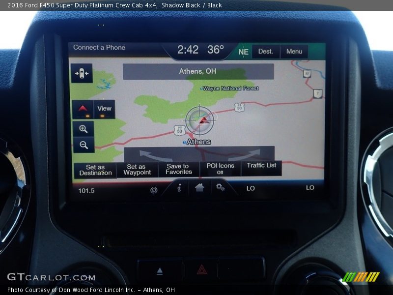 Shadow Black / Black 2016 Ford F450 Super Duty Platinum Crew Cab 4x4