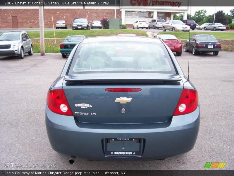 Blue Granite Metallic / Gray 2007 Chevrolet Cobalt LS Sedan