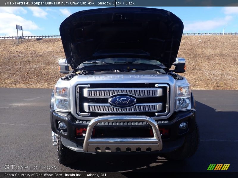 Shadow Black / Black 2016 Ford F450 Super Duty Platinum Crew Cab 4x4