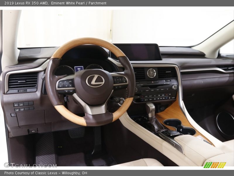 Eminent White Pearl / Parchment 2019 Lexus RX 350 AWD