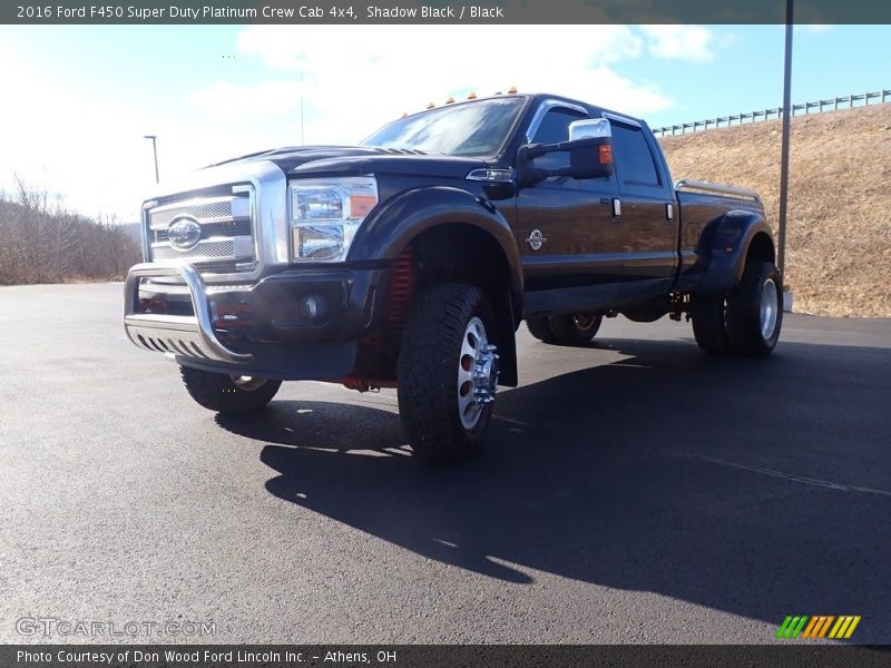 Shadow Black / Black 2016 Ford F450 Super Duty Platinum Crew Cab 4x4