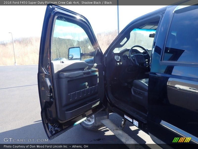 Shadow Black / Black 2016 Ford F450 Super Duty Platinum Crew Cab 4x4