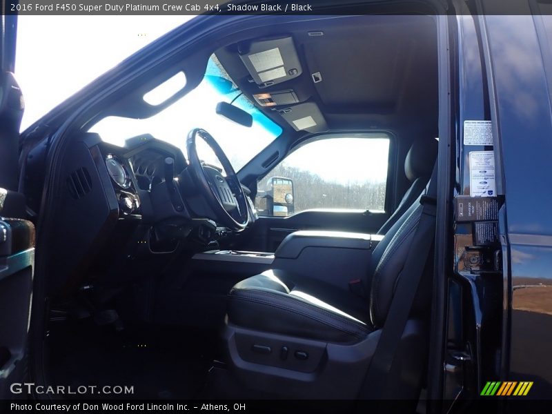 Shadow Black / Black 2016 Ford F450 Super Duty Platinum Crew Cab 4x4