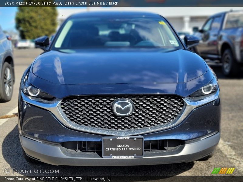 Deep Crystal Blue Mica / Black 2020 Mazda CX-30 Select AWD
