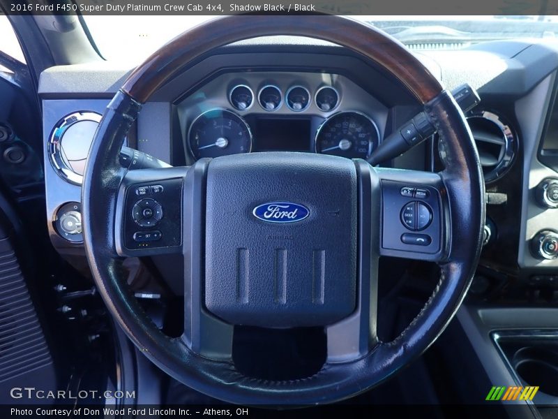  2016 F450 Super Duty Platinum Crew Cab 4x4 Steering Wheel