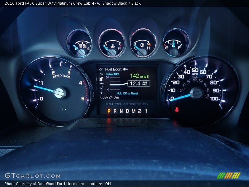  2016 F450 Super Duty Platinum Crew Cab 4x4 Platinum Crew Cab 4x4 Gauges