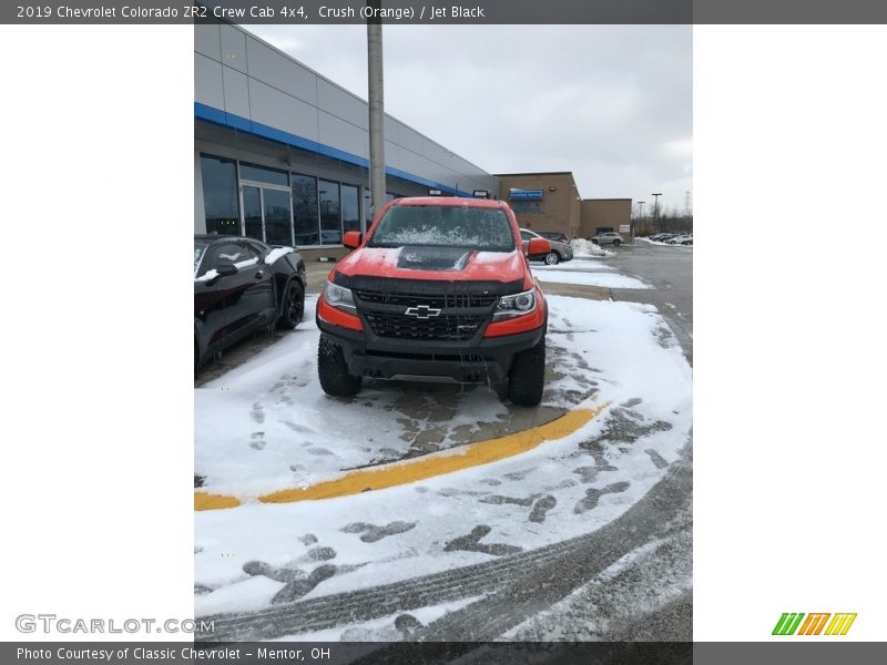 Crush (Orange) / Jet Black 2019 Chevrolet Colorado ZR2 Crew Cab 4x4