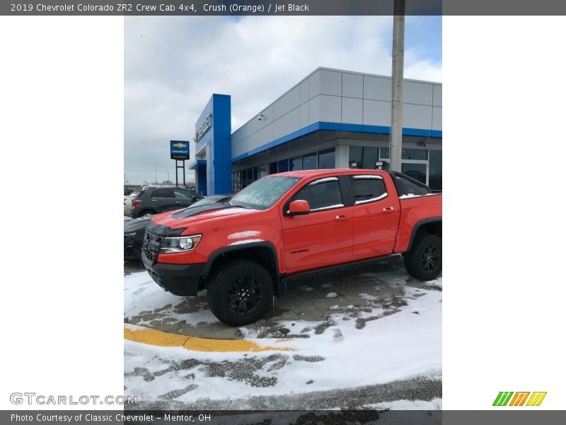 Crush (Orange) / Jet Black 2019 Chevrolet Colorado ZR2 Crew Cab 4x4