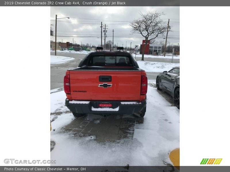 Crush (Orange) / Jet Black 2019 Chevrolet Colorado ZR2 Crew Cab 4x4