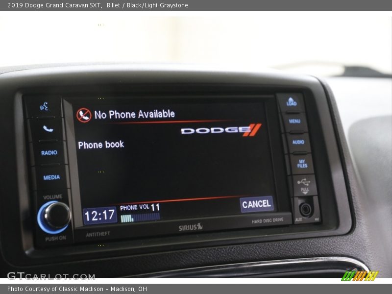 Billet / Black/Light Graystone 2019 Dodge Grand Caravan SXT