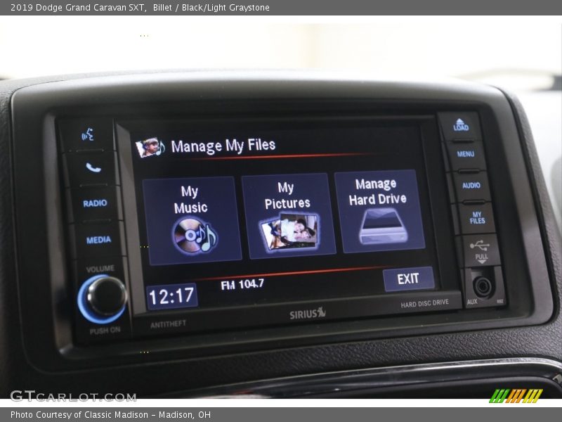 Billet / Black/Light Graystone 2019 Dodge Grand Caravan SXT