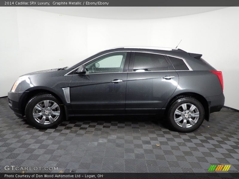 Graphite Metallic / Ebony/Ebony 2014 Cadillac SRX Luxury