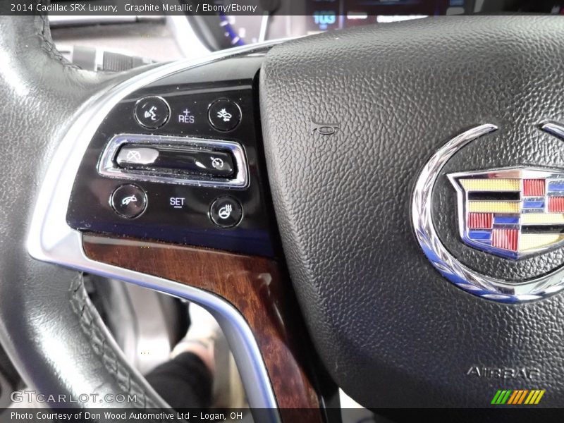 Graphite Metallic / Ebony/Ebony 2014 Cadillac SRX Luxury