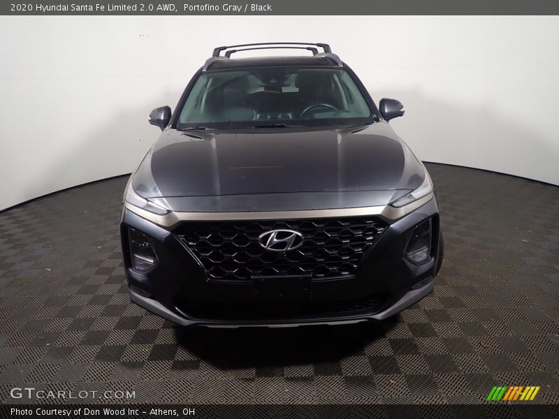 Portofino Gray / Black 2020 Hyundai Santa Fe Limited 2.0 AWD
