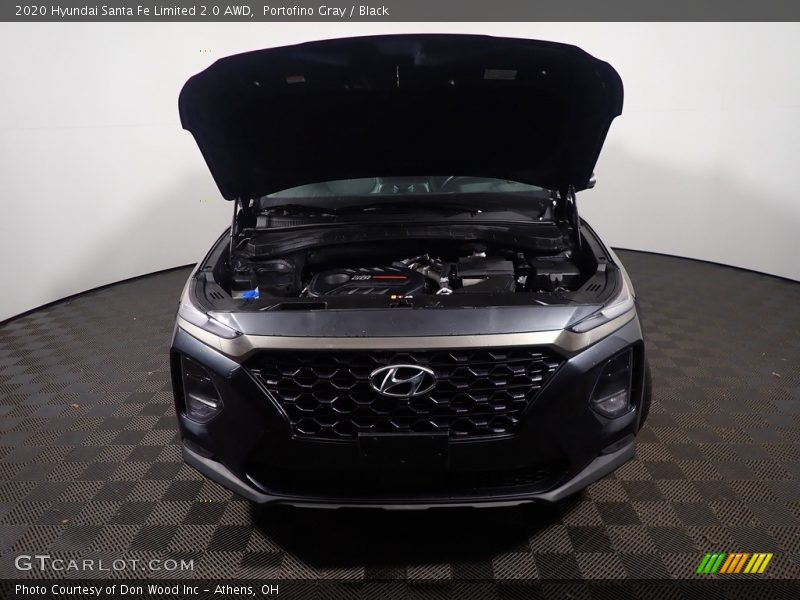 Portofino Gray / Black 2020 Hyundai Santa Fe Limited 2.0 AWD