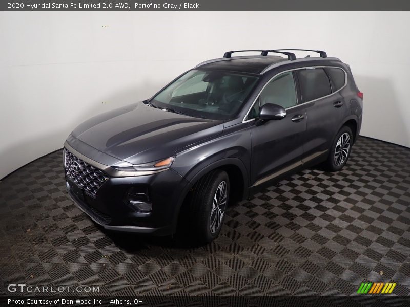 Portofino Gray / Black 2020 Hyundai Santa Fe Limited 2.0 AWD