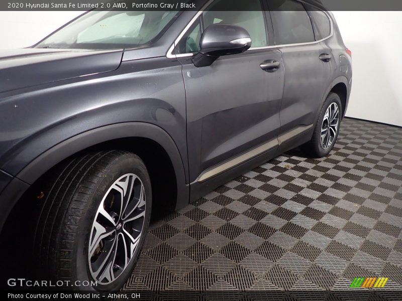 Portofino Gray / Black 2020 Hyundai Santa Fe Limited 2.0 AWD