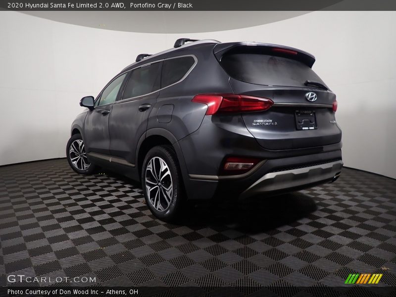 Portofino Gray / Black 2020 Hyundai Santa Fe Limited 2.0 AWD