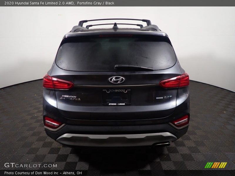Portofino Gray / Black 2020 Hyundai Santa Fe Limited 2.0 AWD