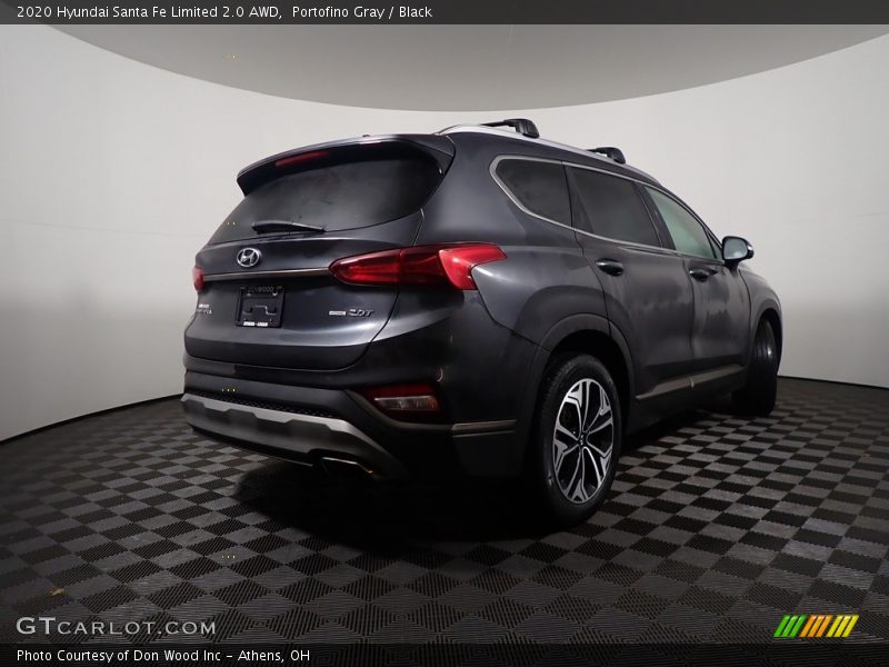 Portofino Gray / Black 2020 Hyundai Santa Fe Limited 2.0 AWD