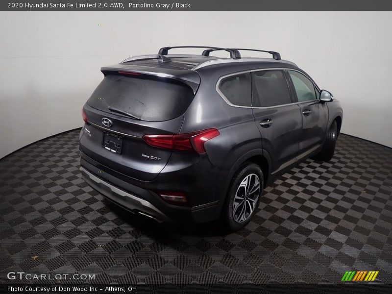 Portofino Gray / Black 2020 Hyundai Santa Fe Limited 2.0 AWD