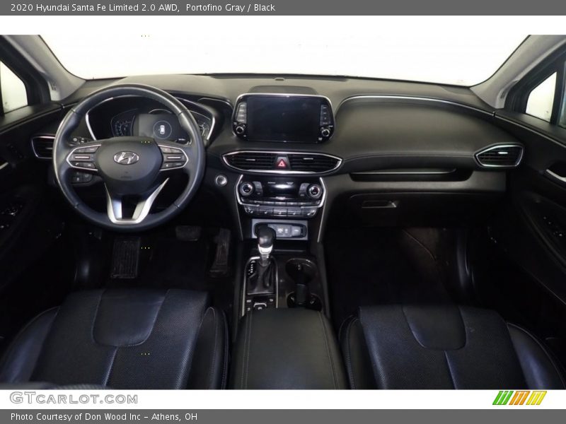 Portofino Gray / Black 2020 Hyundai Santa Fe Limited 2.0 AWD