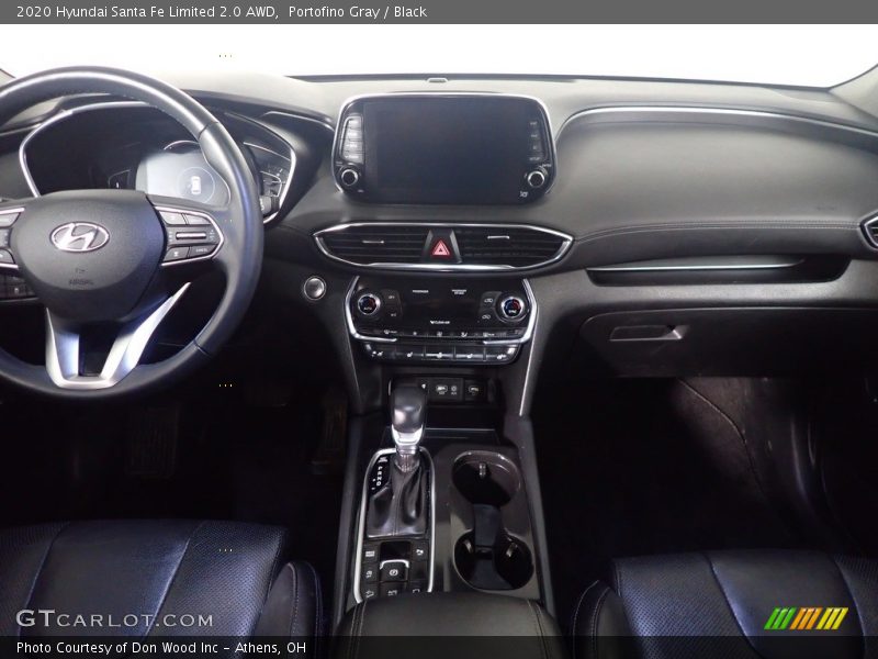 Portofino Gray / Black 2020 Hyundai Santa Fe Limited 2.0 AWD