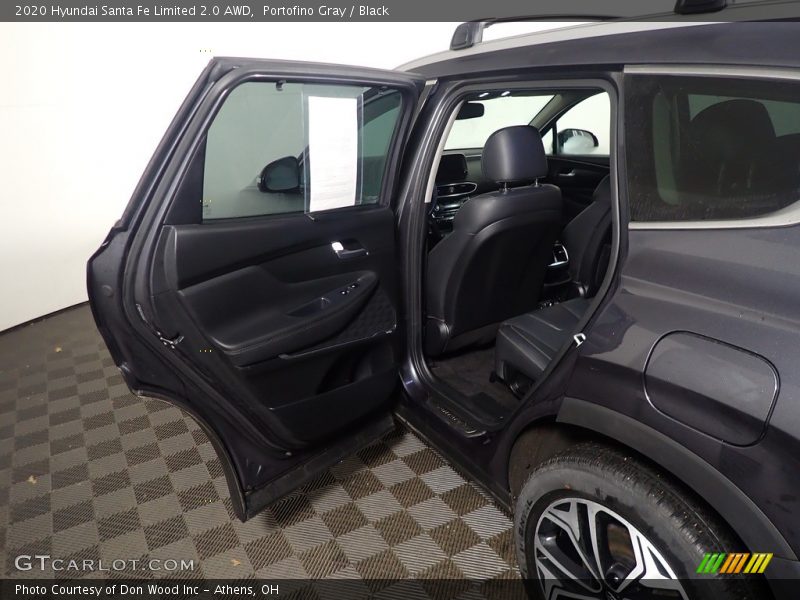 Portofino Gray / Black 2020 Hyundai Santa Fe Limited 2.0 AWD