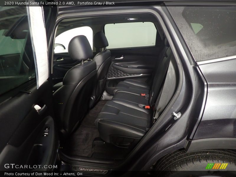 Portofino Gray / Black 2020 Hyundai Santa Fe Limited 2.0 AWD