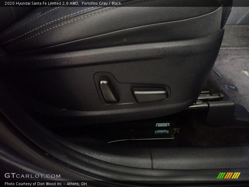 Portofino Gray / Black 2020 Hyundai Santa Fe Limited 2.0 AWD