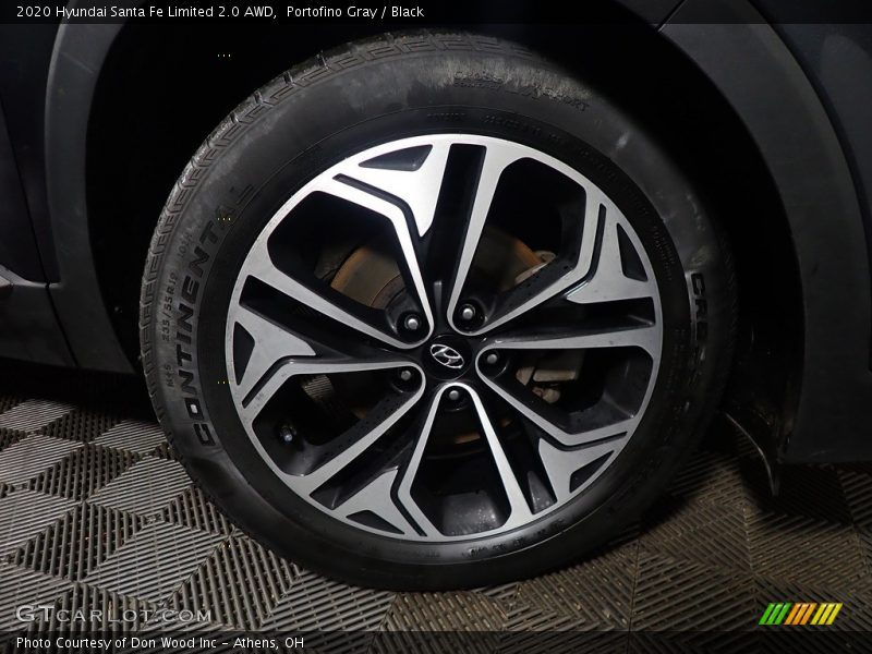 Portofino Gray / Black 2020 Hyundai Santa Fe Limited 2.0 AWD
