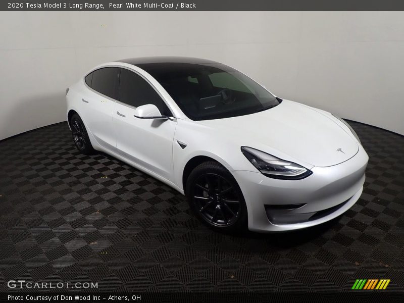 Pearl White Multi-Coat / Black 2020 Tesla Model 3 Long Range
