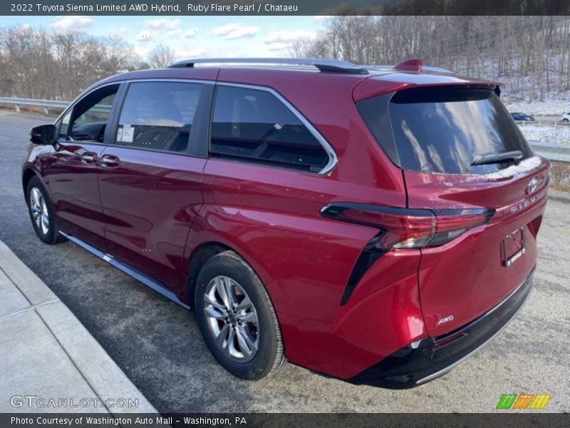 Ruby Flare Pearl / Chataeu 2022 Toyota Sienna Limited AWD Hybrid