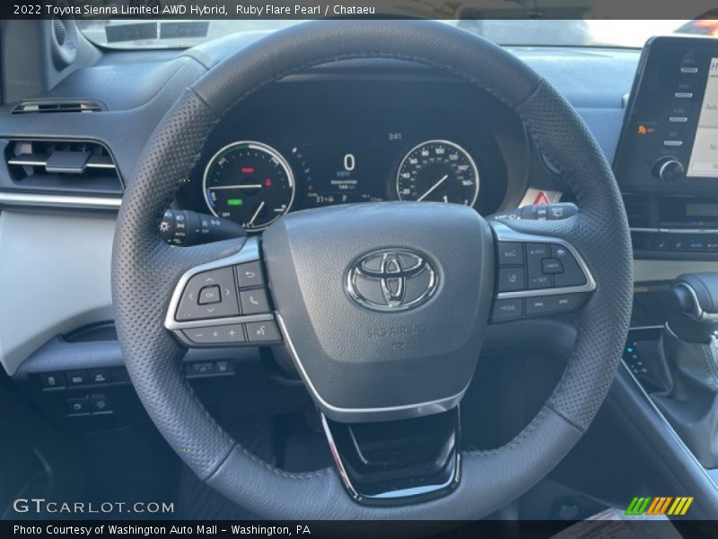 Ruby Flare Pearl / Chataeu 2022 Toyota Sienna Limited AWD Hybrid
