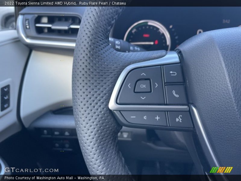 Ruby Flare Pearl / Chataeu 2022 Toyota Sienna Limited AWD Hybrid