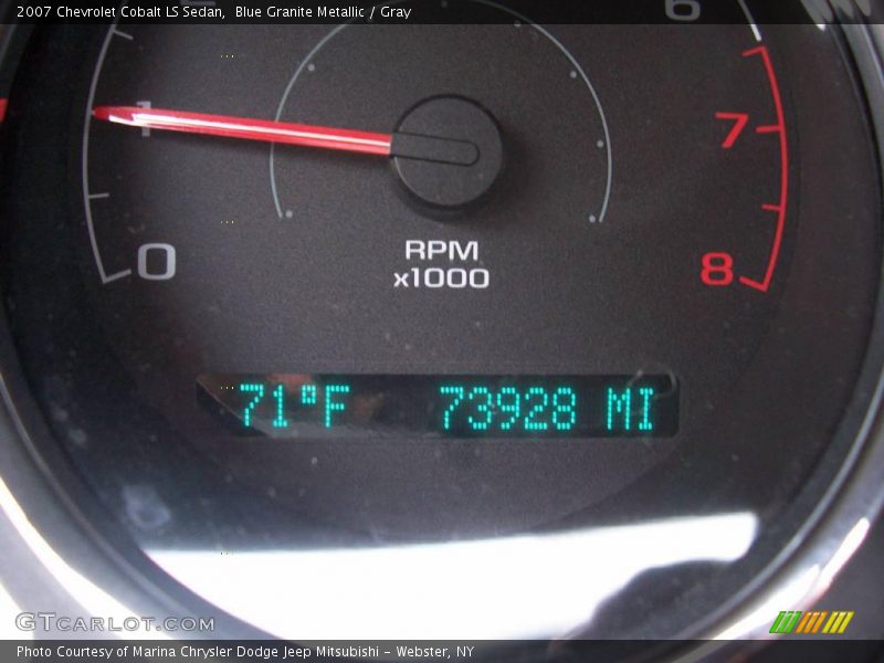 Blue Granite Metallic / Gray 2007 Chevrolet Cobalt LS Sedan