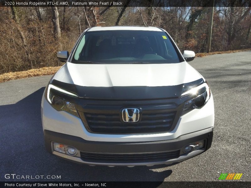 Platinum White Pearl / Black 2020 Honda Ridgeline RTL-E AWD