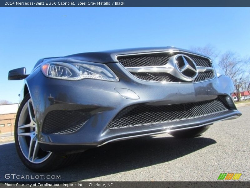 Steel Gray Metallic / Black 2014 Mercedes-Benz E 350 Cabriolet