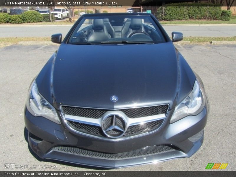 Steel Gray Metallic / Black 2014 Mercedes-Benz E 350 Cabriolet