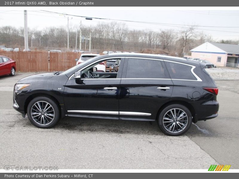 Black Obsidian / Graphite 2017 Infiniti QX60 AWD