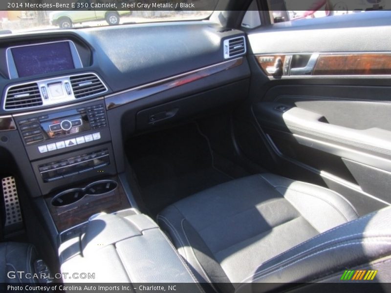 Steel Gray Metallic / Black 2014 Mercedes-Benz E 350 Cabriolet