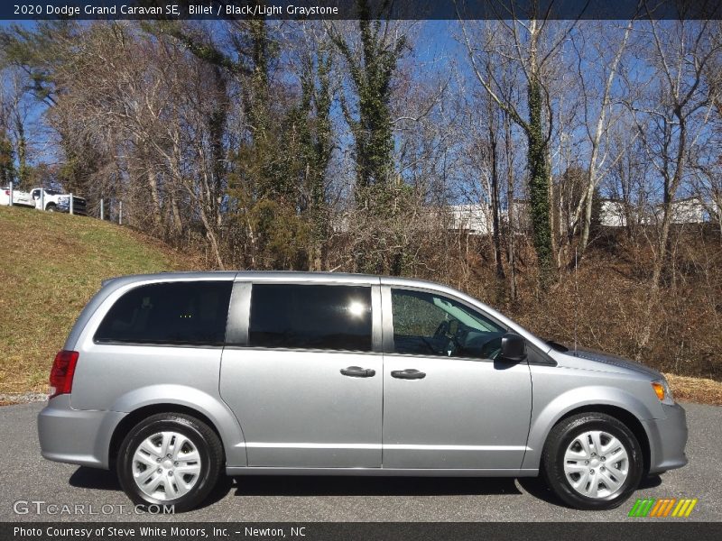 Billet / Black/Light Graystone 2020 Dodge Grand Caravan SE