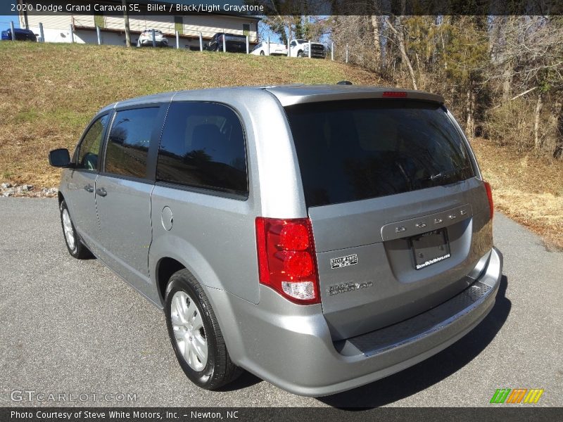 Billet / Black/Light Graystone 2020 Dodge Grand Caravan SE