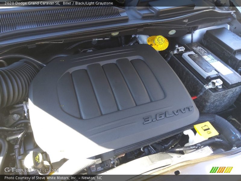 Billet / Black/Light Graystone 2020 Dodge Grand Caravan SE