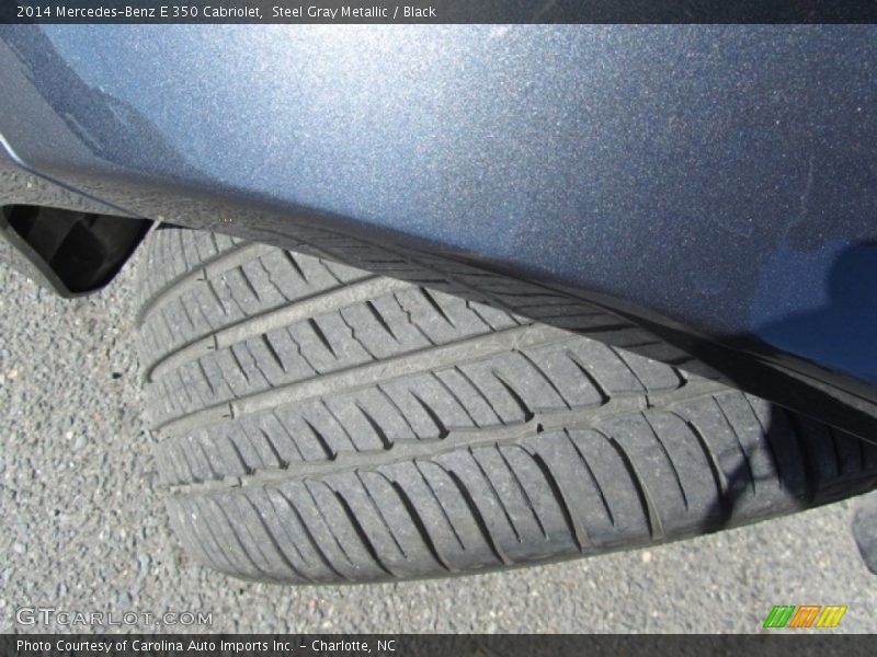 Steel Gray Metallic / Black 2014 Mercedes-Benz E 350 Cabriolet