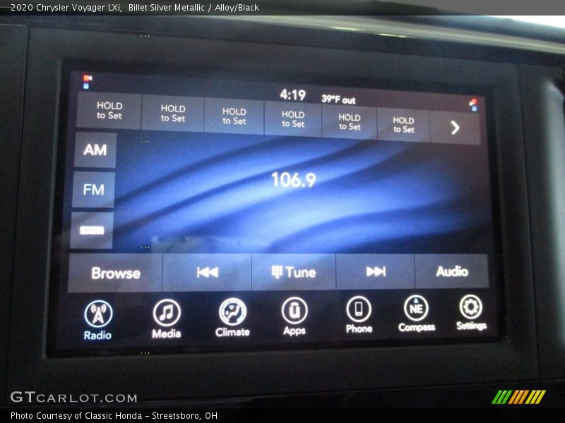 Billet Silver Metallic / Alloy/Black 2020 Chrysler Voyager LXi