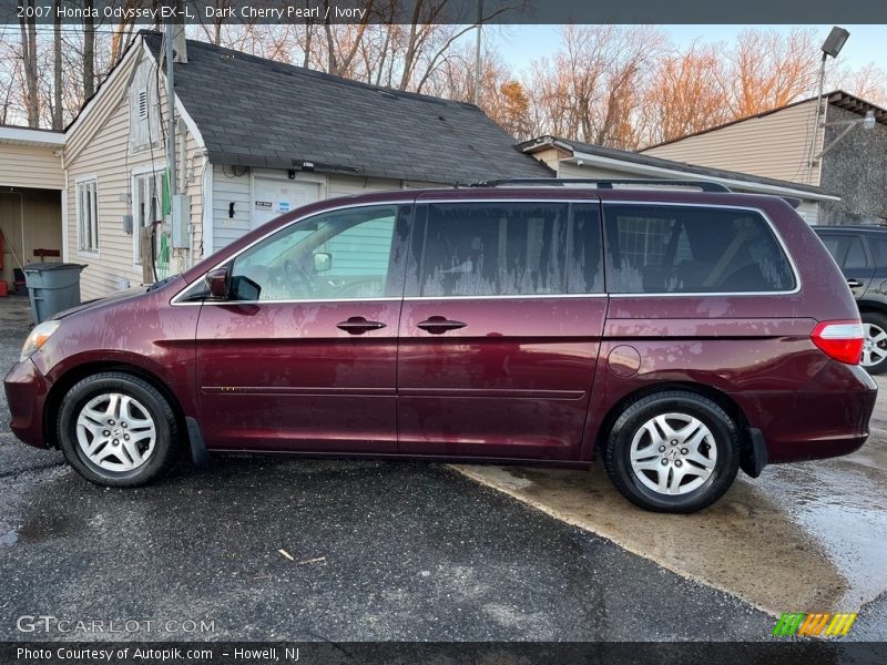 Dark Cherry Pearl / Ivory 2007 Honda Odyssey EX-L