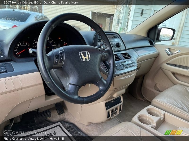 Dark Cherry Pearl / Ivory 2007 Honda Odyssey EX-L