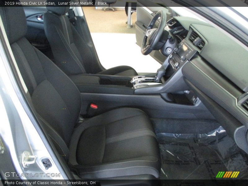 Lunar Silver Metallic / Black 2019 Honda Civic LX Sedan